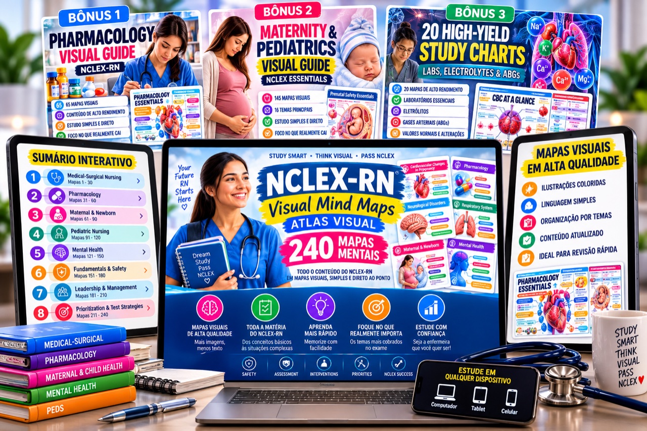NCLEX-RN Visual Mind Maps Premium Kit Mockup